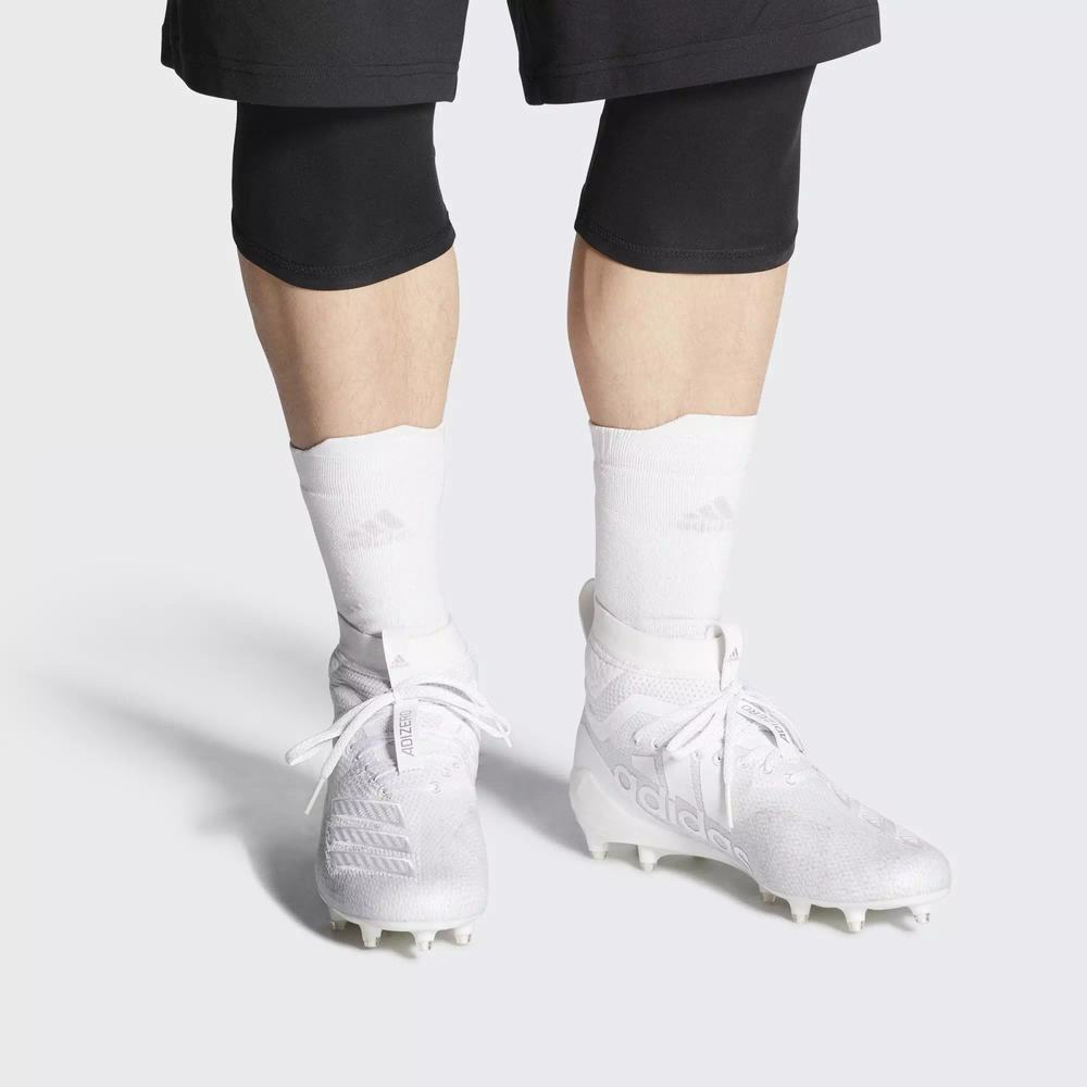 Adidas Adizero 8.0 SK Tacos de Futbol Blancos Para Hombre (MX-13010)